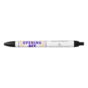 kaartjesknipper zwarte inkt pen