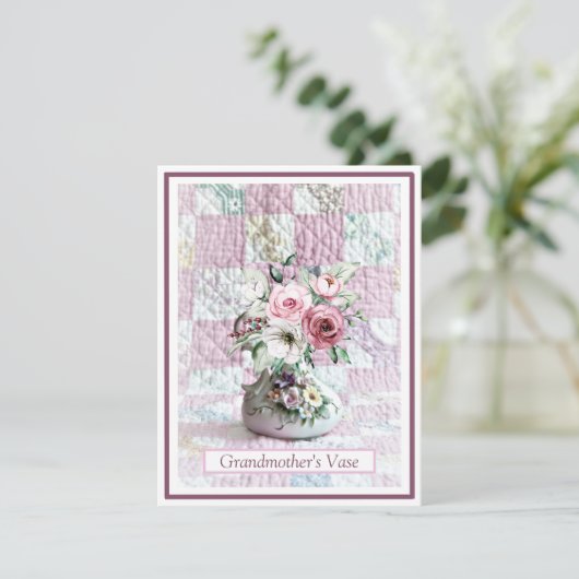 Kaartkaartenkaart Grootmoederziekte Bedankkaart (Staand voorkant)