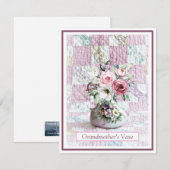 Kaartkaartenkaart Grootmoederziekte Bedankkaart (Voorkant / Achterkant)