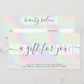 Kaartkaartje met een elegant eenhoornregenboogsalo (Voorkant / Achterkant)