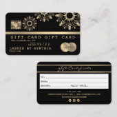 Kaartkaartje voor kerstmis Snow Visitekaartje (Voorkant / Achterkant)