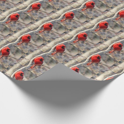 Kaartkardinalen Verpakkingspapier Cadeaupapier (Hoek)