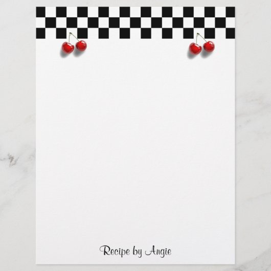Kaartkersen Ontvangpapier (Voorkant)