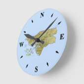 Kaartklok van Guinee-Bissau Ronde Klok (Hoek)