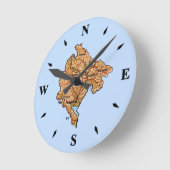 Kaartklok van Montenegro Ronde Klok (Hoek)