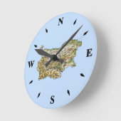 Kaartklok voor Bulgarije Ronde Klok (Hoek)