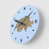 Kaartklok Zwitserland Ronde Klok (Hoek)