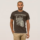  kaartkunst - bruin t-shirt (Voorkant volledig)