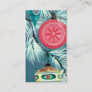 Kaartlamp voor retro Vintage-kerstmis toevoegen Visitekaartje