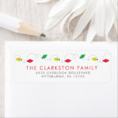 Kaartlampjes retouretiket etiket (Insitu)