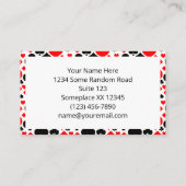 Kaartmodel afspelen visitekaartje (Achterkant)