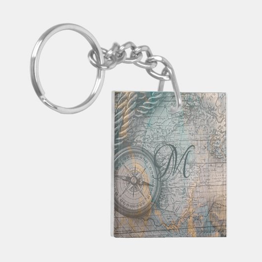 kaartmodel sleutelhanger (Voorkant Links)