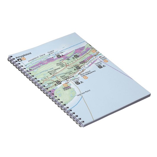 Kaartnotebook Isle Royale (Michigan) Notitieboek (Rechterzijde)