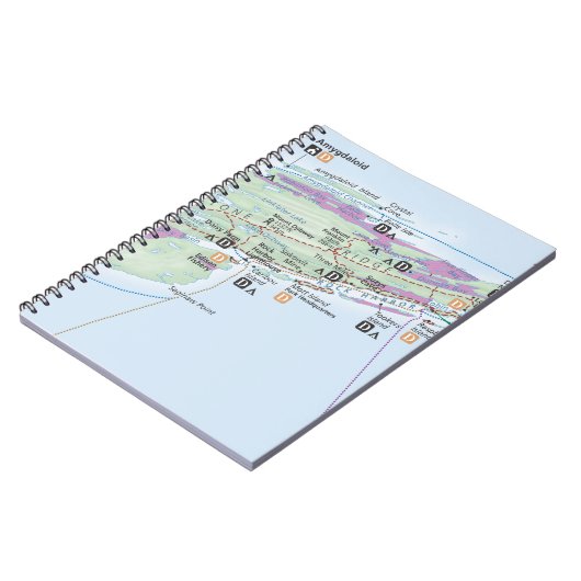 Kaartnotebook Isle Royale (Michigan) Notitieboek (Linkerzijde)