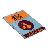  kaartomslag van Groot-Brittannië. Notitieboek (Rechterzijde)