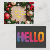 KAARTONTWERP NOTITIEKAARTJE (Voorkant / Achterkant)