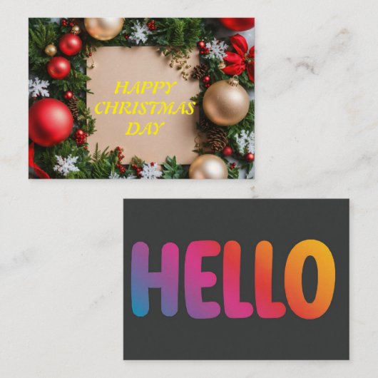 KAARTONTWERP NOTITIEKAARTJE (Voorkant / Achterkant)