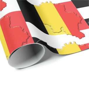 Kaartoverzicht BELGIUMVLAG Cadeaupapier