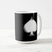 Kaartpak Spades white - grunge Koffiemok (Voorkant rechts)