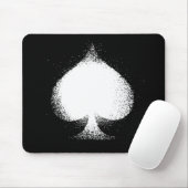 Kaartpak Spades white - grunge Muismat (Met muis)