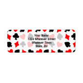 Kaartpakket retouradres etiket (Voorkant)