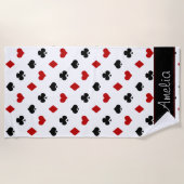 Kaartpakketten | Pokerthema | Gepersonaliseerd Strandlaken (Voorkant)