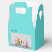 Kaartpalmen Stewardess Party Favor Box Bedankdoosjes (Geopend)