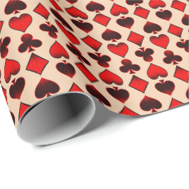 Kaartpatroon afspelen cadeaupapier