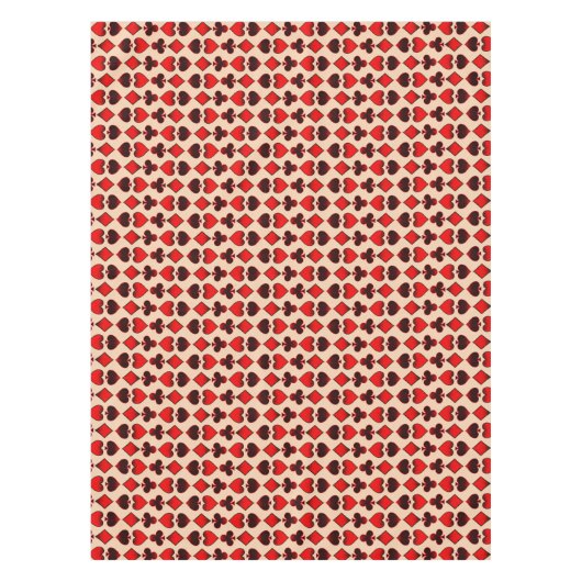 Kaartpatroon afspelen tafelkleed (Voorkant)