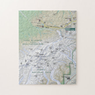 Kaartpuzzel Denali (Alaska) Legpuzzel