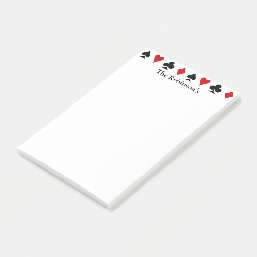 Kaartscore afspelen | Gepersonaliseerd Post-it® Notes (Schuin)