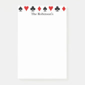 Kaartscore afspelen | Gepersonaliseerd Post-it® Notes (Voorkant)