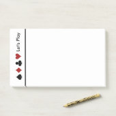 Kaartscore afspelen Groot Post-it® Notes (Op bureau)