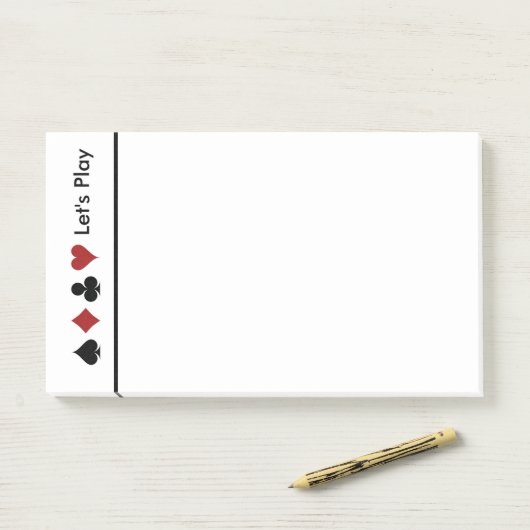Kaartscore afspelen Groot Post-it® Notes (Op bureau)