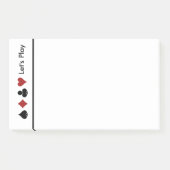 Kaartscore afspelen Groot Post-it® Notes (Voorkant)