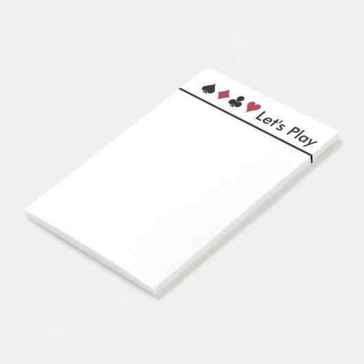 Kaartscore afspelen Groot Post-it® Notes (Schuin)