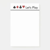 Kaartscore afspelen Groot Post-it® Notes (Voorkant)