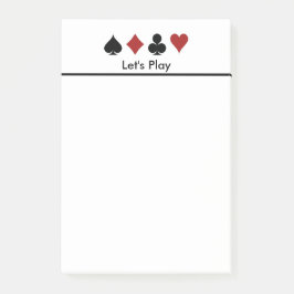 Kaartscore afspelen post-it® notes