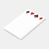 Kaartscore afspelen post-it® notes (Schuin)