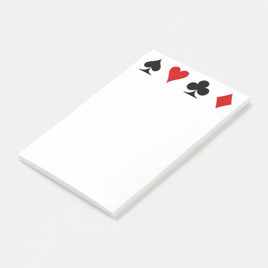 Kaartscore afspelen post-it® notes (Schuin)