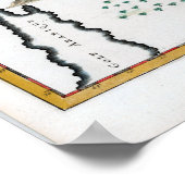  Kaartsituatie van het landelijk paradijs Poster (Hoek)