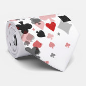  kaartslak - Rood en zwart Stropdas (Opgerold)