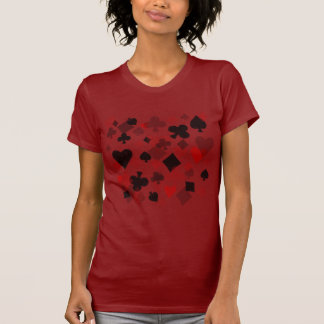  kaartslak - Rood en zwart T-shirt