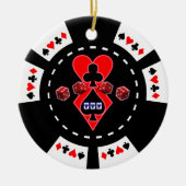 KAARTSLEUVEN EN DICE POKER CHIP ORNAMENT (Voorkant)