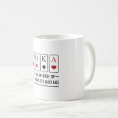 Kaartspeeldag Ace-kaarten Poker Casino Game Gift Koffiemok (Voorkant rechts)