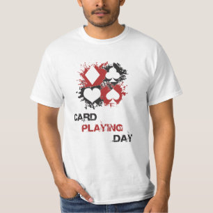 Kaartspeeldag Ace-kaarten Poker Casino Game Gift T-shirt