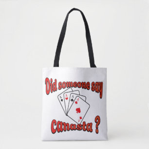Kaartspel Canasta spelen Tote Bag
