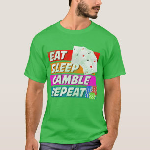 Kaartspel Casino Win vriend T-shirt