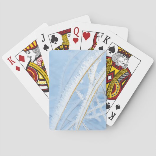 Kaartspel, gel en goud pokerkaarten (Achterkant)