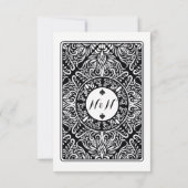 Kaartspel Koning Koningin Aas van Schoppen Bedankt Kaart (Achterkant)